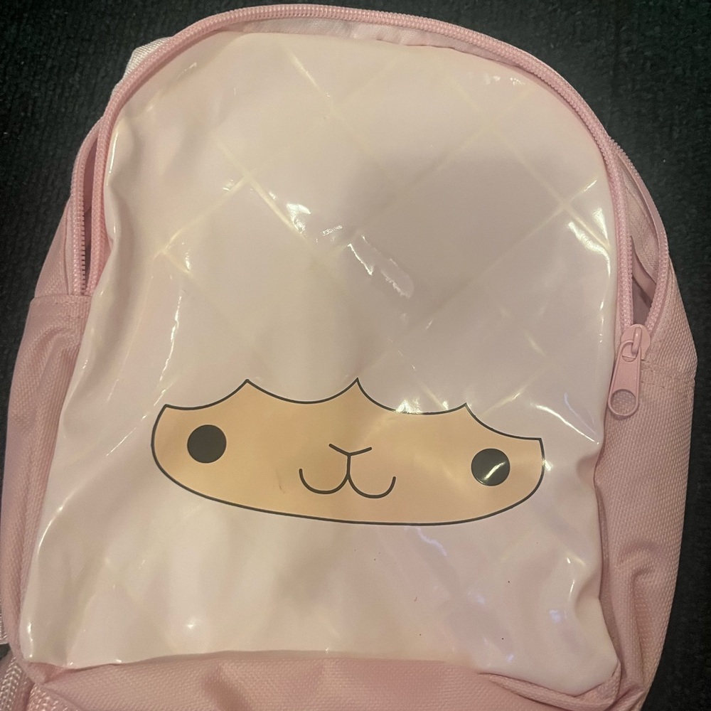 Cute Pink Kids Backpack Llama